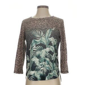 Tommy Bahama Leopard Print and Leaf Women's Top